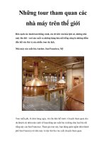 Những tour tham quan các nhà máy trên thế giới ppt