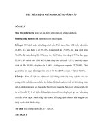 ĐẶC ĐIỂM BỆNH NHÂN HỘI CHỨNG VÀNH CẤP pptx