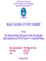 Xây dựng chương trình quản lý tính cước phí giao nhận hàng hóa tại XNXD Chùa Vẽ pot
