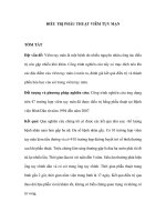 ĐIỀU TRỊ PHẪU THUẬT VIÊM TỤY MẠN pot