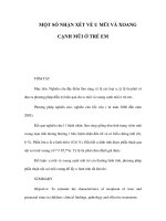 MỘT SỐ NHẬN XÉT VỀ U MŨI VÀ XOANG CẠNH MŨI Ở TRẺ EM pdf