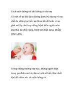 Cách nuôi dưỡng trẻ khi không có sữa mẹ ppsx