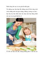 Dành riêng cho mẹ và con gái tuổi mẫu giáo potx