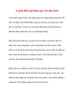 6 cách diễn đạt hiệu quả với cấp dưới potx