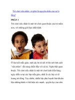 Trò chơi siêu nhân: có phải là nguyên nhân của sự lo lắng? - phần 1 ppt