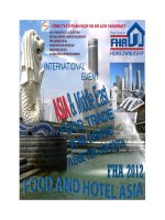 HỘI CHỢ TRIỂN LÃM “THỰC PHẨM VÀ KHÁCH SẠN CHÂU Á 2012” pptx