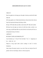 CHỈNH HÌNH MŨI BẰNG SỤN TỰ THÂN docx