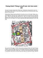 Hoàng thành Thăng Long Di sản văn hóa muôn đời ppsx