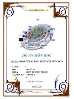 Đồ Án Môn Học - Giao Tiếp Vi Điều Khiển Với Phím Đơn