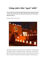 Giáng sinh ở đâu “ngon” nhất? doc