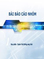 Bài giảng: Quản lí hệ thống máy tính pdf