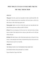 PHẪU THUẬT CẮT GIAN CƠ THẮT ĐIỀU TRỊ UNG THƯ TRỰC TRÀNG THẤP pdf