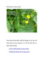 Khỏe đẹp với dưa chuột ppsx