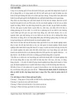 phân tích tài chính, kinh tế xã hội dự án đầu tư thiết bị bốc xếp hàng bách hoá ở cảng cần thơ, thời kỳ phân tích là 8 năm