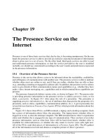 Chapter 19 - The Presence Service on the Internet pdf