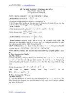 Đề thi thử đại học toán - đề 1 năm 2010 ppsx