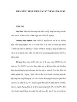 KHẢ NĂNG THỰC HIỆN CÁC KỸ NĂNG LÂM SÀNG pptx