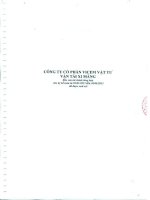 công ty cổ phần vicem vật tư vận tải xi măng báo cáo tài chính tổng hợp cho kì kế toán 1 tháng 1 năm 2013 đến 30 tháng 6 năm 2013 đã được soát xét