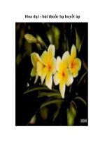 Hoa đại - bài thuốc hạ huyết áp pdf