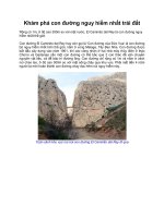 Khám phá con đường nguy hiểm nhất trái đất ppt