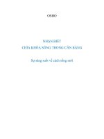 NHẬN BIẾT: CHÌA KHÓA SỐNG TRONG CÂN BẰNG - Phần 1 pptx