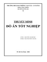 ĐỒ ÁN TỐT NGHIỆP KỸ SƯ ĐƯỜNG BỘ THIẾT KẾ TUYẾN ĐƯỜNG AB , PHƯỚC LONG, BÌNH PHƯỚC