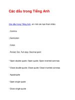 Các dấu trong Tiếng Anh pps
