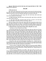 Câu 4a : Phân tích quá trình lãnh đạo cách mạng Việt Nam từ 1954 - 1968. Qua đó rút ra nhận xét. potx