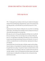 DÀNH CHO NHỮNG TÂM HỒN BẤT HẠNH - Chiếc hộp bút chì docx