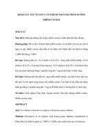 KHẢO SÁT YẾU TỐ NGUY CƠ Ở BỆNH NHÂN ĐÁI THÁO ĐƯỜNG NHIỄM CETONETÓM ppt