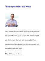 “Sức mạnh mềm” của Nokia pptx
