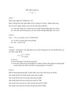 Xác suất căn bản - Đề thảo luận số 14 pptx