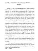 lập dự án đầu tư xây dựng nhà may công nghiệp phương thành long