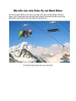 Mê mẩn nóc nhà Châu Âu núi Mont Blanc ppsx