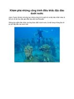 Khám phá những công trình điêu khắc độc đáo dưới nước doc