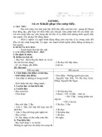 Giáo án lớp 4 năm 2011 - Tuần 25 docx