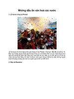 Những dấu ấn văn hoá các nước ppt