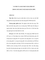 VAI TRÒ CỦA SINH THIẾT MÀNG PHỔI MÙ TRONG CHẨN ĐOÁN TRÀN DỊCH MÀNG PHỔITÓM pptx