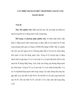 CAN THIỆP NỘI MẠCH ĐIỀU TRỊ RÒ ĐỘNG MẠCH CẢNH XOANG HANG docx