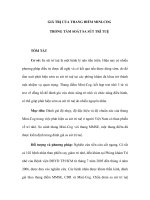 GIÁ TRỊ CỦA THANG ĐIỂM MINI-COG TRONG TẦM SOÁT SA SÚT TRÍ TUỆTÓM TẮT Cơ sở: pdf