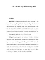 TỔN THƯƠNG MẠCH MÁU NGOẠI BIÊN pptx