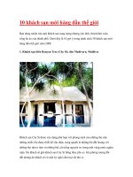 10 khách sạn mới hàng đầu thế giới pptx