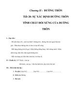 giáo án toán học: hình học 9 tiết 20+21 pptx