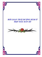 RỐI LOẠN THÁI DƯƠNG HÀM Ở MỘT MẪU DÂN SỐ pps