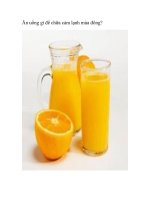 Ăn uống gì để chữa cảm lạnh mùa đông? pot