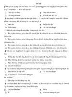 Đề thi trắc nghiệm môn Kinh tế vĩ mô - Đề số 14 ppsx