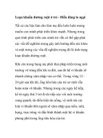 Loạn khuẩn đường ruột ở trẻ - Điều đáng lo ngại potx