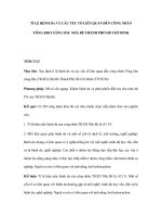 TỈ LỆ BỆNH DA VÀ CÁC YẾU TỐ LIÊN QUAN ĐẾN CÔNG NHÂN TỔNG KHO XĂNG DẦU NHÀ BÈ THÀNH PHỐ HỒ CHÍ MINH pptx