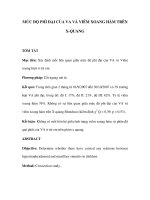 MỨC ĐỘ PHÌ ĐẠI CỦA VA VÀ VIÊM XOANG HÀM TRÊN X-QUANG pps