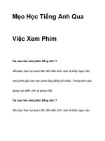 Mẹo Học Tiếng Anh Qua Việc Xem Phim ppsx